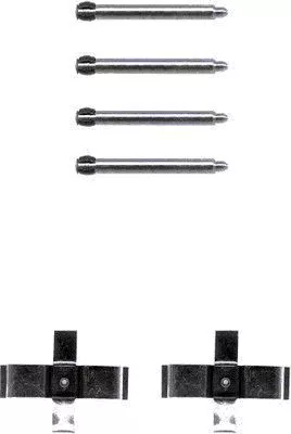 1x Accessory Kit, disc brake pad