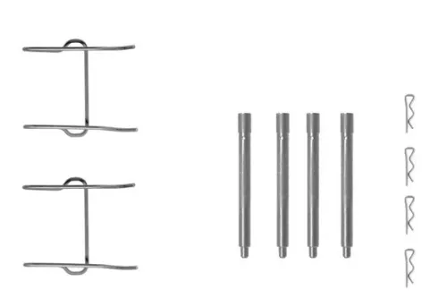 1x Accessory Kit, disc brake pad