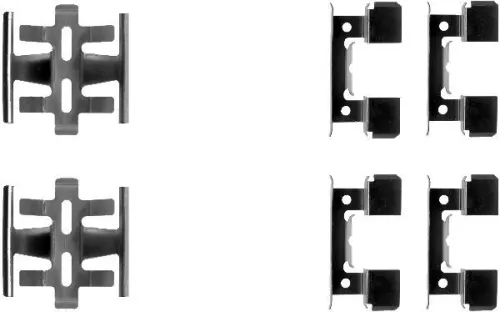 1x Accessory Kit, disc brake pad