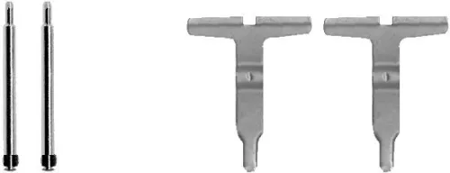 1x Accessory Kit, disc brake pad