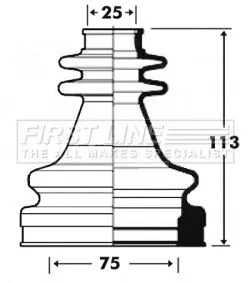 FIRST LINE FIRST LINE FCB2914  FIRST LINE Drive Shaft Cv Boot Kit 