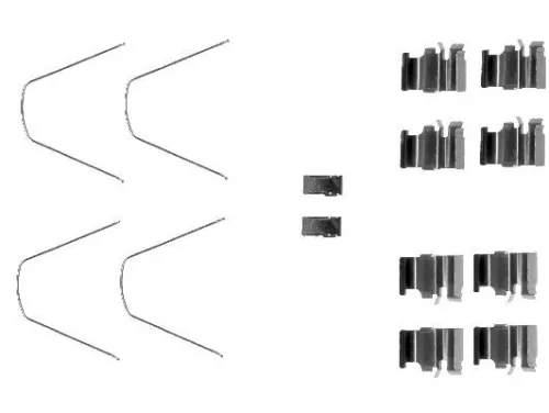 1x Accessory Kit, disc brake pad
