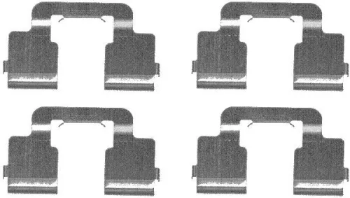 1x Accessory Kit, disc brake pad