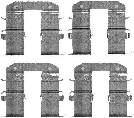 1x Accessory Kit, disc brake pad