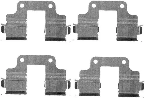 1x Accessory Kit, disc brake pad