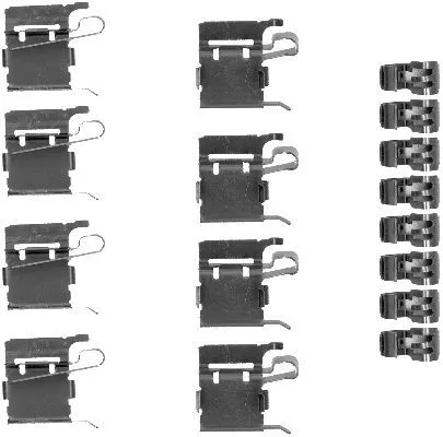 1x Accessory Kit, disc brake pad
