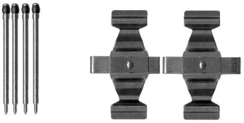 1x Accessory Kit, disc brake pad