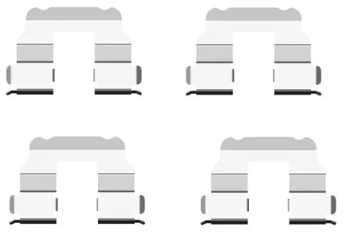1x Accessory Kit, disc brake pad