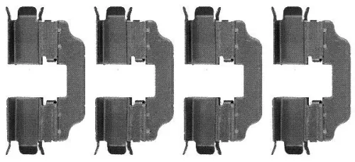 1x Accessory Kit, disc brake pad