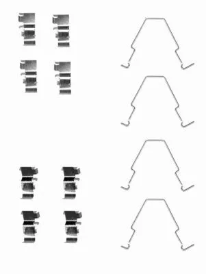 TEXTAR TEXTAR 82501000 1x Accessory Kit, disc brake pad 