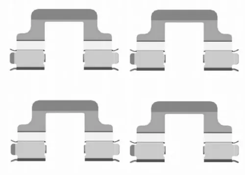 1x Accessory Kit, disc brake pad