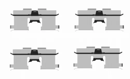 TEXTAR TEXTAR (82502300) 1x Accessory Kit, disc brake pad 