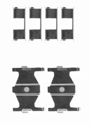 1x Accessory Kit, disc brake pad