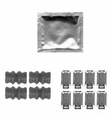 1x Accessory Kit, disc brake pad