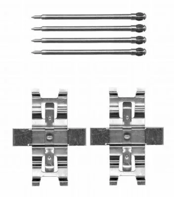 1x Accessory Kit, disc brake pad