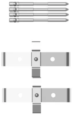 TEXTAR TEXTAR (82505800) 1x Accessory Kit, disc brake pad 