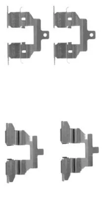 1x Accessory Kit, disc brake pad
