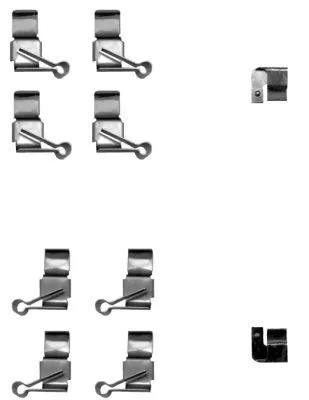 1x Accessory Kit, disc brake pad