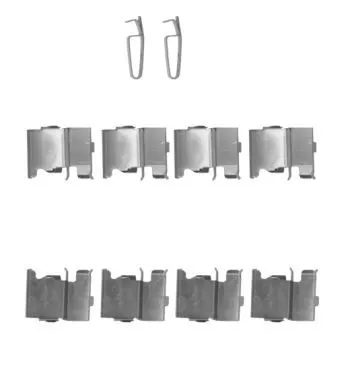 1x Accessory Kit, disc brake pad