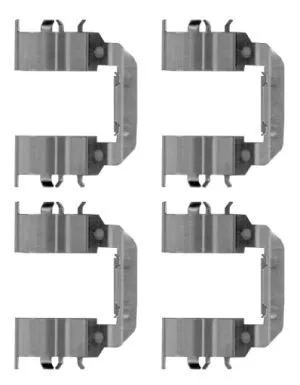 1x Accessory Kit, disc brake pad