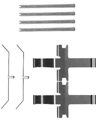 TEXTAR TEXTAR 82516500 1x Accessory Kit, disc brake pad 