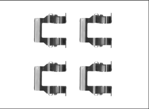 TEXTAR TEXTAR 82540000 1x Accessory Kit, disc brake pad 