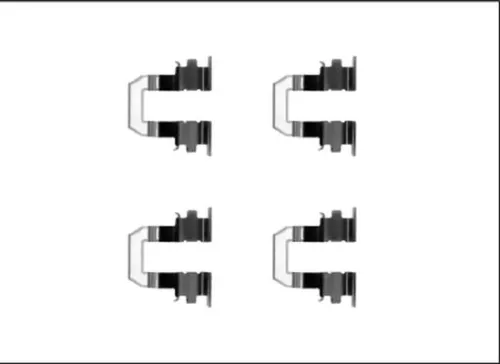 1x Accessory Kit, disc brake pad