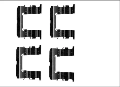 TEXTAR TEXTAR 82540500 1x Accessory Kit, disc brake pad 
