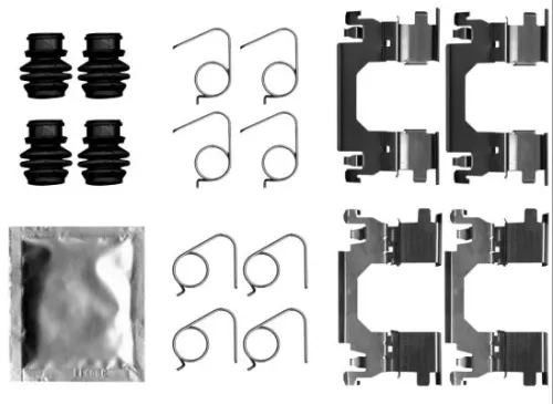 1x Accessory Kit, disc brake pad