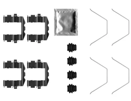 1x Accessory Kit, disc brake pad