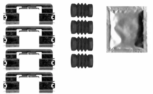 1x Accessory Kit, disc brake pad