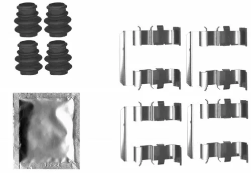 1x Accessory Kit, disc brake pad