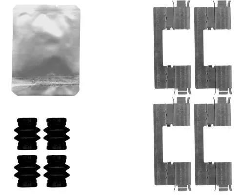 1x Accessory Kit, disc brake pad