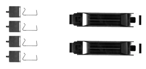 1x Accessory Kit, disc brake pad