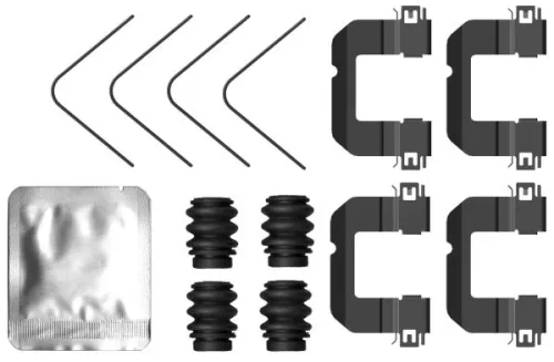 1x Accessory Kit, disc brake pad