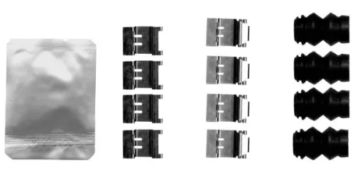 1x Accessory Kit, disc brake pad
