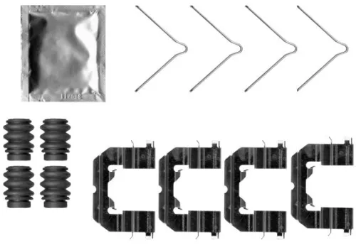 1x Accessory Kit, disc brake pad