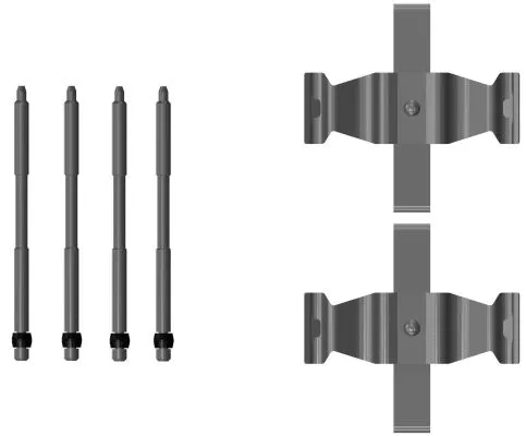 1x Accessory Kit, disc brake pad