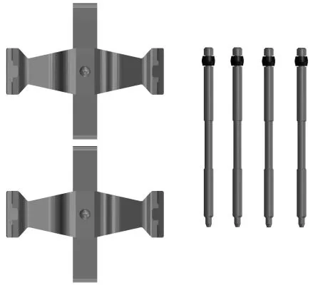1x Accessory Kit, disc brake pad