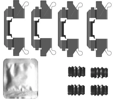 1x Accessory Kit, disc brake pad