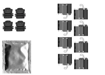 TEXTAR TEXTAR (82558300) 1x Accessory Kit, disc brake pad 