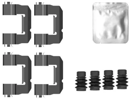 1x Accessory Kit, disc brake pad