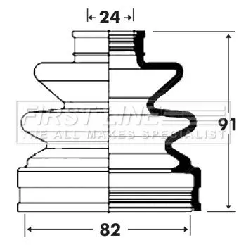 FIRST LINE FIRST LINE FCB6002  FIRST LINE Drive Shaft Cv Boot Kit 