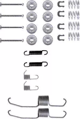 1x Accessory Kit, brake shoes