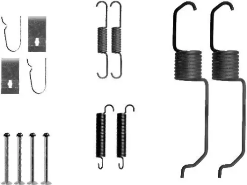 1x Accessory Kit, brake shoes