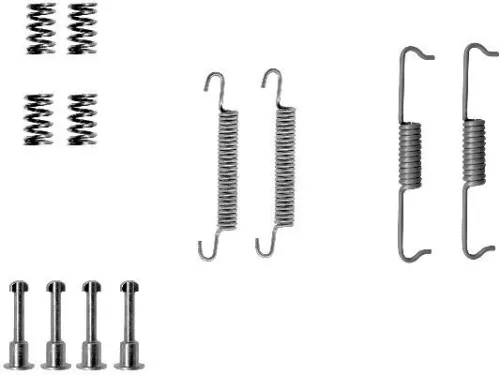 1x Accessory Kit, parking brake shoes