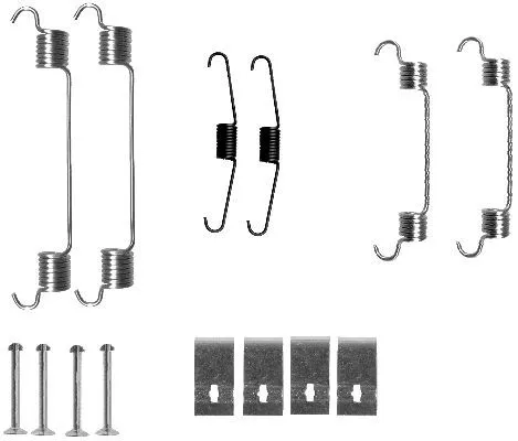 1x Accessory Kit, brake shoes