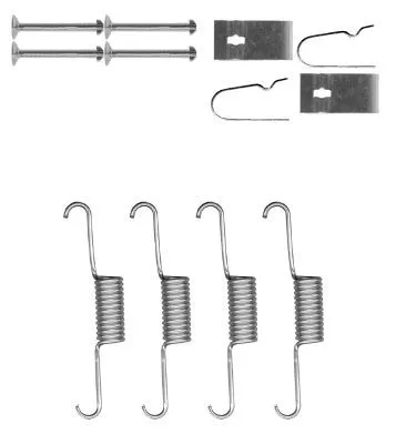 TEXTAR TEXTAR (97038700) 1x Accessory Kit, parking brake shoes 