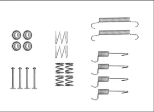 TEXTAR TEXTAR (97042400) 1x Accessory Kit, parking brake shoes 