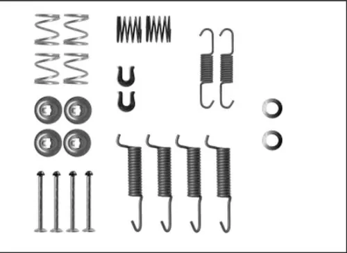TEXTAR TEXTAR (97042800) 1x Accessory Kit, parking brake shoes 